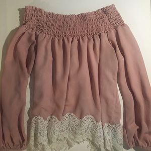 Off the shoulder shirt